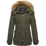 100% Oxford Synthetic Material Womens Long Puffer Coat Parka With Detachable Hood for sale