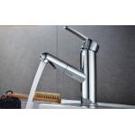 Single Hole Electroplate Washbasin Pull Out Sink Faucet