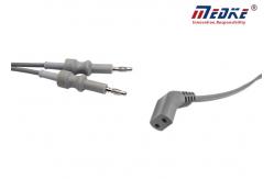China Banana Plug 2Pin Autoclavable Bipolar Electrosurgical Cables supplier