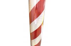 China High Visibility white and red Reflective Chevron Reflective Stripe Tape For Vehicles supplier