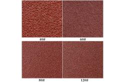 China 140x90mm Cleaning Scouring Pads 6 Holes Hook And Loop Triangle Sandpaper supplier