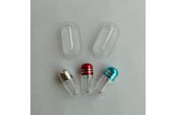 China SGS Empty Plastic Pill Bottles 13mm One Capsule Bullet Shape supplier