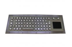 China 2mm Key Travel  Wireless Keyboard With Touchpad Stainless Steel Kiosk IP67 supplier