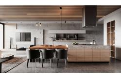 China Modern Kitchen Cabinet with Particle Board Soft Close Mechanism supplier