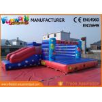 Waterproof Inflatable Jumping Bounce With Slide For Playground / Theme Park