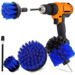 M14 Shaft 4 Piece Power Scrub Drill Brush Set Medium Hardness 3.5in for sale
