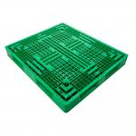 Green 4 Way Euro Plastic Pallets Nestable Warehouse Racking HDPE Pallets