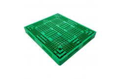 China Green 4 Way Euro Plastic Pallets Nestable Warehouse Racking HDPE Pallets supplier