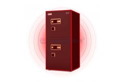 China H1200mm Dual Alarm Double Door House Safe Box Biometric Safe Box Black supplier