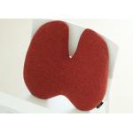 Custom Portable Memory Foam Lumbar Support Pillow For Office Chair , Peak Shape for sale