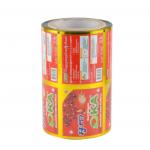 Food Grade Laminated Printed Packaging Rolls 100-300 Mirons With Aluminum Foil Inner for sale