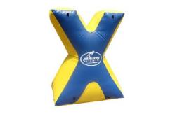 China Entermainment Usgae Weave String Structure Inflatable Paint Bunker Trampoline Combo supplier