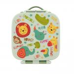 Convenient 4 Compartment Plastic Bento Lunch Box Reusable and Leak-proof for Kids' Meals for sale