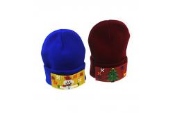 China Unisex Christmas Santa Claus Embroidery Winter Beanie Hats supplier