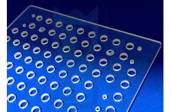 China High Quality Transparent Precision Glass Machining Quartz Glass Substrates With Laser Drill Holes supplier