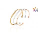 Solid Brass Flat Cuff Bracelet for sale