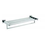 anti rust Bathroom Hardware Sets , Brushed Nickel Towel Hook Rack 24x13x62cm