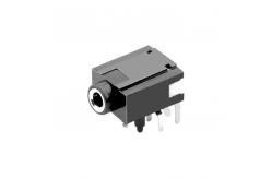 China Pcb Mount 8 Pin Terminals Female 3.5 Audio Jack Socket Black supplier