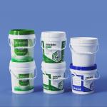 liquid fertilizer PP Round Plastic Bucket With Lid Handle Printing with Heat Transfer for sale