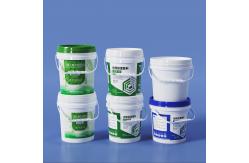 China liquid fertilizer PP Round Plastic Bucket With Lid Handle Printing with Heat Transfer supplier