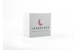 China CMYK Rigid Candle Boxes , Embossing Shoulder Neck Box With Lift Off Lid supplier