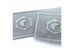 China 3D Effect ODM Printed Clothing Labels High Density Printing Silicone supplier
