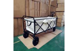 China Utility Folding Outdoor Camping Barrow With Extended Body 360 Degree Rotating Wheels supplier