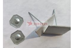 China 12ga Mild Steel Fixing Rockwool Insulation Fasteners Hanger Nails With Double Side Tape   supplier