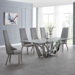 geometric modeling Restaurant Dining Room Furnitures MDF Dining Table And Chairs for sale