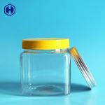 Stackable Square Wide Mouth Plastic Jars Space Saving Fully Airtight for sale