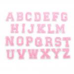 Chenille Glitter Iron On Patches Letters Numbers Shape Embroidered Adhesive for sale