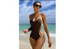 China Black Ladies One Piece Swimsuit With High Elasticity And Full Length supplier