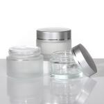 Luxury Cosmetics Glass Makeup Bottle Packaging Containers Set Empty Face Cream Jar Skincare Set and Packetic for sale