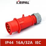 IP44 16A 220V Three Phase Waterproof Industrial Plugs IEC standard for sale