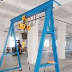 Light Duty Chain Hoist Gantry Crane Movable Single Girder 2.6-4m Height for sale