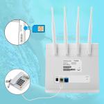 5dbi Antenna LTE Router Volte 1200Mbps 4G Sim Card Slot Router for sale