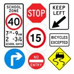 Customized Reflective Sheeting Traffic Safety Sign Board with High Visibility Options for sale