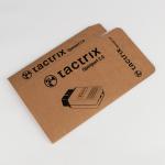 Custom Natural Kraft Paper Electronics Packaging Box Black Printing