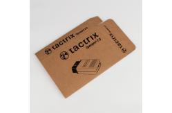 China Custom Natural Kraft Paper Electronics Packaging Box Black Printing supplier