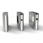 Optical Swing Turnstile By Swiping Card RFID Intelligent Collector For Door Entry Pass System for sale