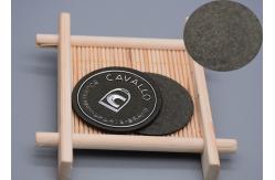 China Microfiber Material Embossed Patches With Custom Silver Logo supplier