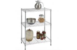 China 3 Tier Lightweight Home Wire Shelving Rack Unit Garage Storage Organizer supplier