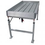 4x12ft 5x10ft Grey Greenhouse Rolling Benches Hot Dipped Galvanized Finish Leg for sale
