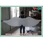 White Inflatable Wing With Led Lighting 1m / 1.5m Customized for sale