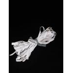 1cm Polyester Silver Reflective Piping With Cotton Rope Sew On Strip