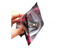 China Custom Child Resistant Zipper Pouch Weed Packaging Bag With Window For Marijuana supplier