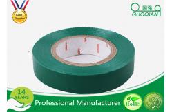 China Yellow / Green PVC Electrical Tape Heat Resistant For Cable Harnessing supplier