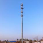 Mobile Phone Communication 35M Steel Monopole Tower for sale