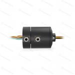 Compact 2 Passage Rotary Union Joint 6 Circuits 2A Reliable Sealing