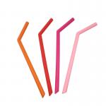 100 percent Eco Friendly Silicone Drinking Straws Big Jumbo Non - Toxic Material for sale
